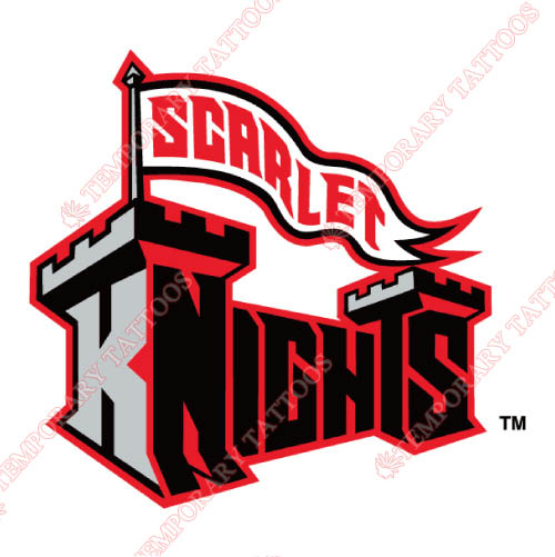 Rutgers Scarlet Knights Customize Temporary Tattoos Stickers NO.6044